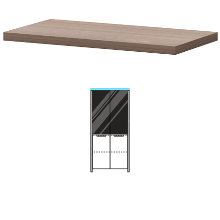 Топ Акцент КТ-73.38 858x441x38 (Темный шимо)