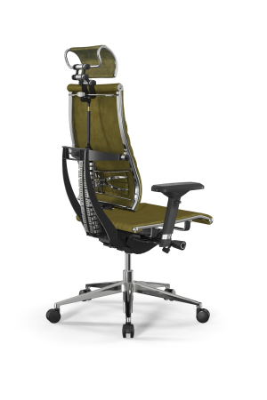 Кресло для руководителя Метта Y 4DF B2-12D - GoyaLE /Kc31/Nc31/D04P/H2cV-3D(M26.B32.G25.W03) (Оливковый)