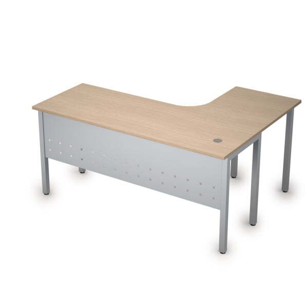 Стол письменный на металлокаркасе левый одиночная опора заказывается отдельно Стиль 2МК.132 1600x120 (ДубСерый)