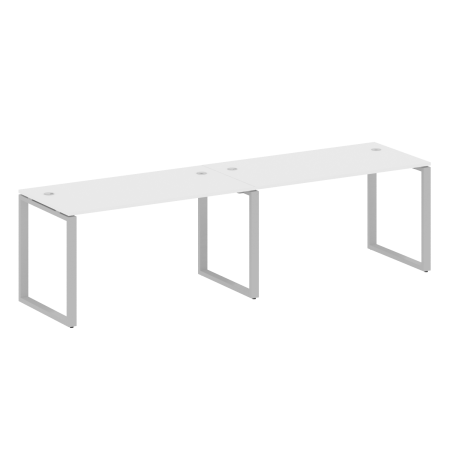 Рабочая станция Metal System Style БО.СМ-2.3 2800x720x750 (Белый/Серый металл)