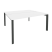 Рабочая станция на П-образном м/к Onix O.MP-D.RS-2.4.7 1580x1475x750 (Тиквуд Темный/Белый Металл)