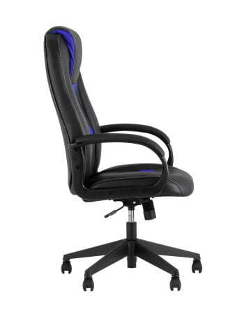 Кресло игровое TopChairs ST-CYBER 8 черный/синий (Геймерское кресло ST-CYBER 8 синий)