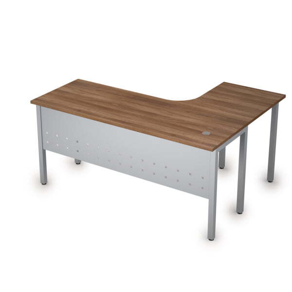 Стол письменный на металлокаркасе левый одиночная опора заказывается отдельно Стиль 2МК.132 1600x120 (Шамони темныйСерый)