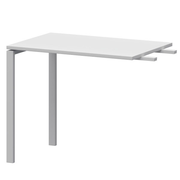 Бриф-приставка на металлокаркасе Арго-М АМ-090.60 900x600x760 (Белый/Белый)