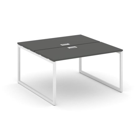 Рабочая станция 2-х сторонняя SN-4O.DRS-021 (980х1632х750) (Антрацит/Металл Белый)