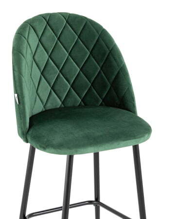 Стул барный Марсель велюр зеленый (Стул барный Марсель зеленый)