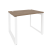 Стол рабочий на О-образном м/к Onix O.MO-SP-1.7 980x720x750 (Тиквуд Темный/Белый Металл)