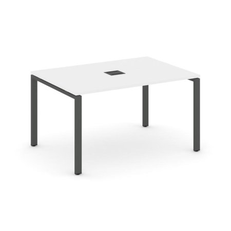 Стол переговорный SN-6P.SPRG-003 (1380х980х750) (Белый/Металл Антрацит)