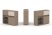 Тумба двойная + низкая надставка ES.NB.2N-13 (1500х410х1135) (Латте/Тиквуд Светлый)