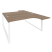 Рабочая станция на О-образном м/к Onix O.MO-D.SA-4 1580x2395x750 (Тиквуд Темный/Белый Металл)