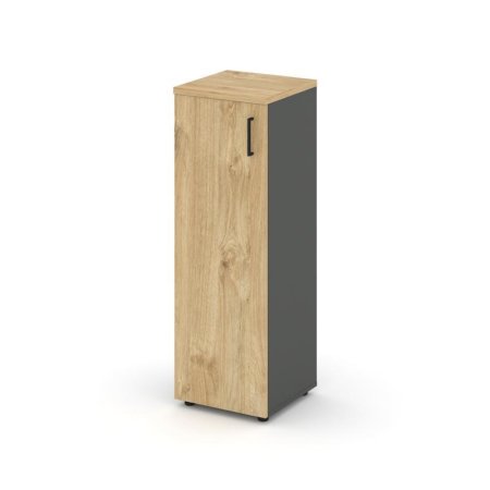 Шкаф средний узкий SN.STU-204(L) (400х400х1203) (Антрацит/Тиквуд Светлый)