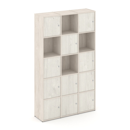 Стеллаж Locker Plus LK.K-009 1188x350x1983 (Денвер Светлый | Дуб Наварра)