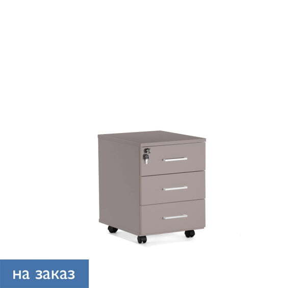 Тумба подкатная basic Базальт 410х500х560 80T004 B5B5 alum (Базальт)
