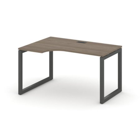 Стол рабочий эргономичный SN-5O.SPA-022(L) (1580х800/980х750) (Вяз Благородный/Металл Антрацит)