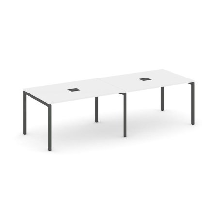 Стол переговорный SN-4P.SPRG-014 (3160х980х750) (Белый/Металл Антрацит)