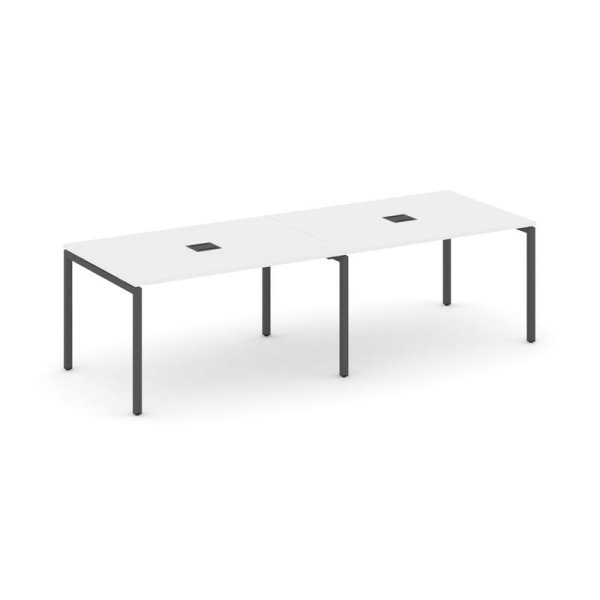 Стол переговорный SN-4P.SPRG-014 (3160х980х750) (Белый/Металл Антрацит)