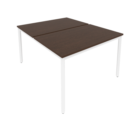 Рабочая станция на металлокаркасе Slim С.СП-4.3 1180x1475x750 (Венге Цаво/Белый металл)