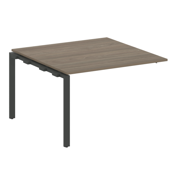 Проходной наборный элемент переговорного стола Metal System Style БП.ППРГ-2 1200x1235x750 (Вяз/Антрацит металл)