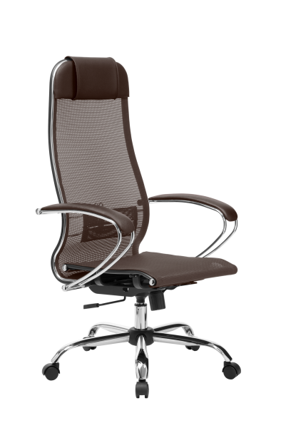 Кресло для руководителя Метта МЕТТА-12(MPRU)/подл.131/осн.003 (Светло-коричневый)