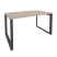 Стол рабочий на О-образном м/к Onix O.MO-SP-3.8 1380x800x750 (Тиквуд Темный/Белый Металл)