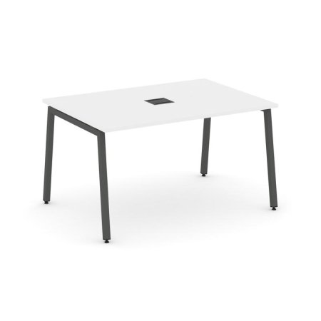 Стол переговорный SN-4A.SPRG-001 (980х980х750) (Белый/Металл Антрацит)
