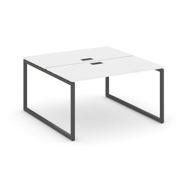 Рабочая станция 2-х сторонняя SN-4O.DRS-001 (980х1232х750) (Белый/Металл Антрацит)