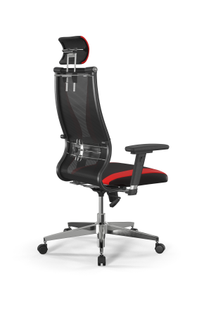 Кресло для руководителя Метта Sit 10 B2-170D - T+UMF(SY271)+Extra /Kb38/Wh09/D03P/H3mL-Pf-2D(M09.B22 (Красный | Черный)