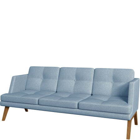 Диван офисный 3-х местный Беверли (Диван 3-местный kiton_11)