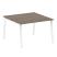 Стол для переговоров (1 столешница) на А-образном м/к Metal System Style БА.ПРГ-1.2 1200x1235x750 (Дуб наварра/Серый металл)