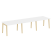 Стол переговорный на деревянных опорах Onix Wood OW.PRG-3.2 3540x980x750 (Тиквуд Светлый/Дуб Темный)