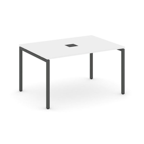 Стол переговорный SN-4P.SPRG-001 (980х980х750) (Белый/Металл Антрацит)