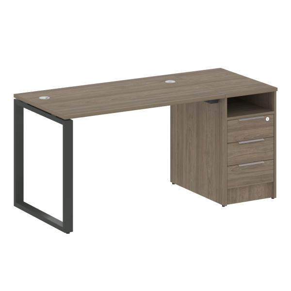 Рабочая станция Metal System Style БО.РС-СТП1.2 1612x750x750 (Вяз/Антрацит металл)