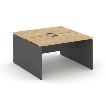 Рабочая станция 2-х сторонняя SN-D.DRS-013 (1380х1432х750) (Тиквуд Светлый/Антрацит)