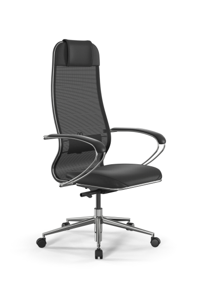 Кресло для руководителя Метта SynchroSit 10 B1-115K - X2+Extra /Um00/Wm12/K1cL(M23.B23.G18.W02) (Черный)