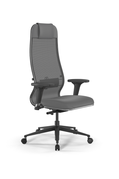 Кресло для руководителя Метта SynchroSit 10 B1-115D - X2+Extra /Um00/Wm12/D02P(M23.B11.G19.W02) (Серый)