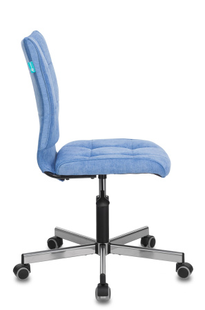 Кресло Бюрократ CH-330M/VELV86 голубой Velvet 86 крестовина металл (Компьютерное кресло CH-330M синий)