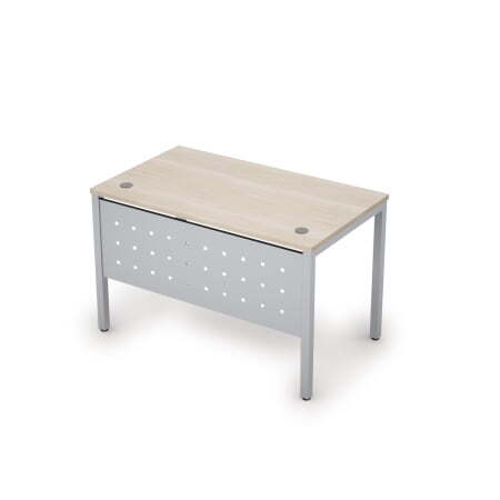 6МК.008  Стол рабочий (1200x700x750) (Шамони светлый/Алюминий матовый)