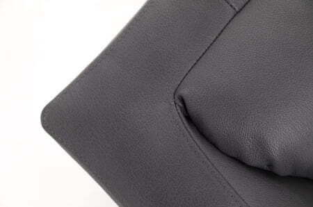 VOLTA Диван 3-местный (ЧЕРНЫЙ/КОЖА)