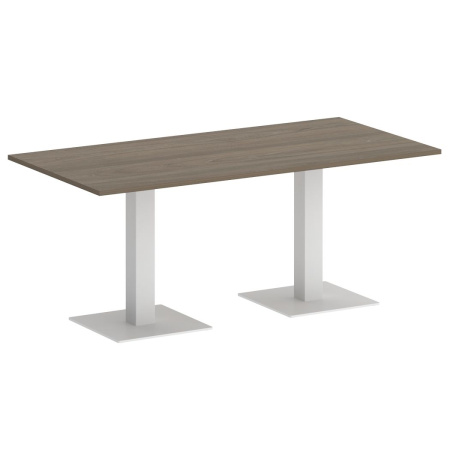 Стол прямоугольный VR.SP-5-180.2 1800x900x750 (Вяз благородный/Белый Металл)