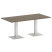 Стол прямоугольный VR.SP-5-180.2 1800x900x750 (Серый/Белый Металл)