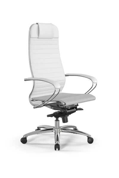 Кресло для руководителя Метта Samurai L1-3K - Infinity /Uc02/Nc02/K2cL(M06.B31.G04.W03) (Белый)