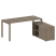 Рабочая станция с опорной тумбой правая Metal System Style БП.РС-СТС-2.4 Пр 1700x1520x750 (Дуб Наварра/Серый металл)