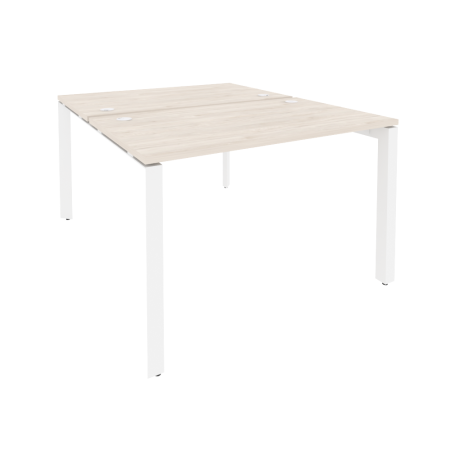 Рабочая станция на П-образном м/к Onix O.MP-D.RS-2.2.7 1180x1475x750 (Денвер Светлый/Белый Металл)