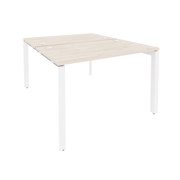 Рабочая станция на П-образном м/к Onix O.MP-D.RS-2.2.7 1180x1475x750 (Денвер Светлый/Белый Металл)