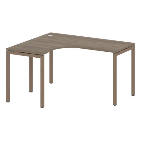 Стол криволинейный левый Metal System Style БП.СА-3 Л 1400x1200x750 (Акация/Антрацит металл)