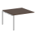 Проходной наборный элемент переговорного стола Metal System Style БП.ППРГ-2 1200x1235x750 (Дуб Наварра/Серый металл)