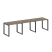 Рабочая станция Metal System Style БО.СМ-3.1 3000x720x750 (Дуб Наварра/Серый металл)