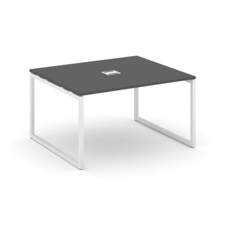 Стол переговорный SN-4O.SPRG-033 (1380х1180х750) (Антрацит/Металл Белый)