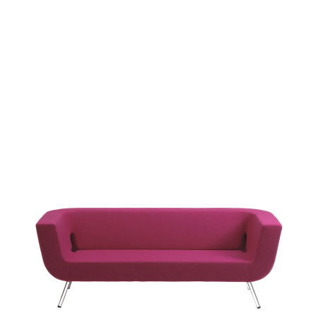 Диван офисный Брук (V-32) 3-х местный (Розовый)