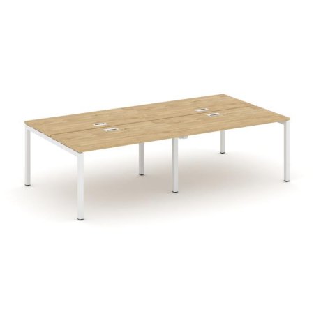 Рабочая станция 2-х сторонняя SN-5P.DRS-031 (1960х1232х750) (Тиквуд Светлый/Металл Белый)
